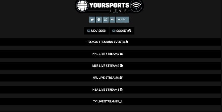 Yoursports Stream 20 Alternatives Sites for Free Sports Streaming