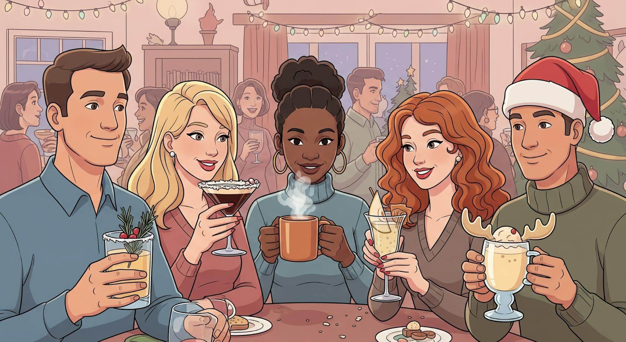 winter cocktails holiday drinks