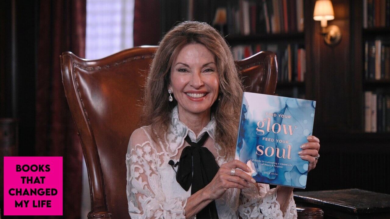 actress Susan Lucci reflecting on grief resilience and mindfulness through literature