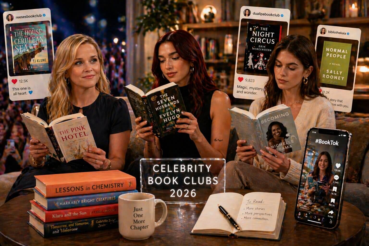 readers discovering books through celebrity book club recommendations on social media