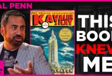 actor Kal Penn reflecting on identity comic book history and escapism through Michael Chabon's Pulitzer winning novel