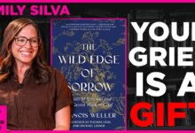 author Emily Silva reflecting on grief infertility healing and stillness through Frances Weller's powerful book