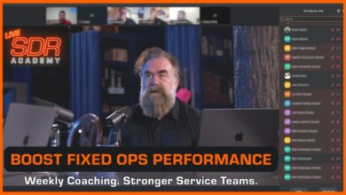 Service advisors participating in SDR Live Academy fixed ops coaching