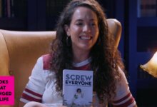 comedian Caitlin Peluffo reflecting on honesty vulnerability and stand-up comedy through Ophira Eisenberg's memoir