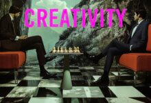 Chess pieces representing creative problem solving in leadership